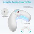 Mini lampada UV per unghie pieghevole a mezzaluna con display LCD - Bianco