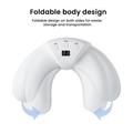Mini lampada UV per unghie pieghevole a mezzaluna con display LCD - Bianco