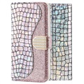 Custodia a Portafoglio Croco Bling per Samsung Galaxy A50