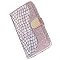 Custodia a Portafoglio Croco Bling per iPhone 11 - Color Argento