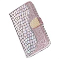 Custodia a Portafoglio Croco Bling per iPhone X / iPhone XS