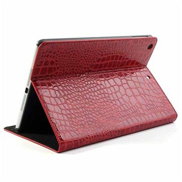 Custodia Folio per iPad Air - Coccodrillo - Rossa