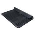 Custodia per laptop in pelle di coccodrillo con supporto - 11-12" - Nera