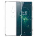 Custodia Anti scivolo TPU per Sony Xperia XZ2 - Cristallo Trasparente