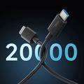 Cavo Cuktech da USB-C a USB-C - 240W, 1.5m, 6A - Nero