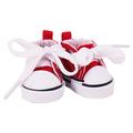Mini scarpe da ginnastica stringate per Labubu 17cm - Rosso