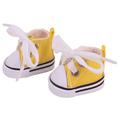 Mini scarpe da ginnastica stringate per Labubu 17cm - Giallo