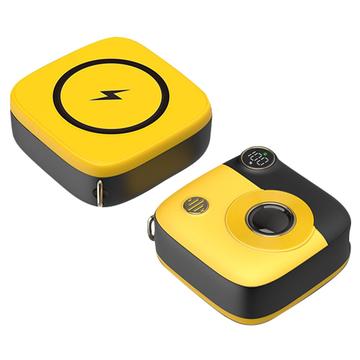 Mini banca di alimentazione senza fili E49 da 10000mAh - 20W - Giallo