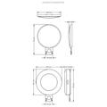Luce di riempimento tascabile Cyke D6 con clip - Bianco