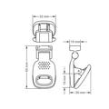 Luce di riempimento tascabile Cyke D6 con clip - Bianco