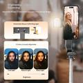 Bastone selfie Bluetooth Cyke Q21S con luce di riempimento, treppiede - Nero