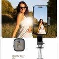 Bastone selfie Bluetooth Cyke Q21S con luce di riempimento, treppiede - Nero
