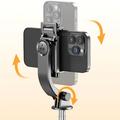 Bastone selfie Bluetooth Cyke Q21S con luce di riempimento, treppiede - Nero