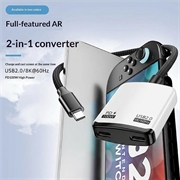 D0249 Adattatore USB-C 2 in 1 per occhiali AR e console di gioco