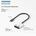 D0249 Adattatore USB-C 2 in 1 per occhiali AR e console di gioco