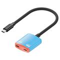D0249 Adattatore USB-C 2 in 1 per occhiali AR e console di gioco