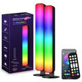 Barra luminosa LED RGB Smart D04 con telecomando - 2 pezzi - Nero