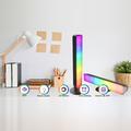 Barra luminosa LED RGB Smart D04 con telecomando - 2 pezzi - Nero