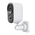 Telecamera di sicurezza solare D1 con WiFi e audio bidirezionale - Bianca
