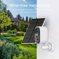 Telecamera di sicurezza solare D1 con WiFi e audio bidirezionale - Bianca