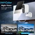Telecamera di sicurezza solare D1 con WiFi e audio bidirezionale - Bianca
