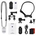 Mini fotocamera D100 2K con accessori - Bianco / Nero