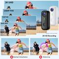 Mini fotocamera D100 2K con accessori - Bianco / Nero