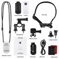Mini fotocamera D100 2K con accessori - Bianco / Nero