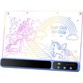 Tavola da disegno illuminata a LED D17 - 350x245mm - 14 modalità di illuminazione - Blu