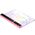 Tavola da disegno illuminata a LED D17 - 350x245mm - 14 modalità di illuminazione - Rosa