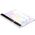 Tavola da disegno illuminata a LED D17 - 350x245mm - 14 modalità di illuminazione - Bianca