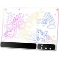Tavola da disegno illuminata a LED D17 - 350x245mm - 14 modalità di illuminazione - Bianca