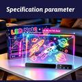 Tavola da disegno illuminata a LED D17 - 350x245mm - 14 modalità di illuminazione - Bianca