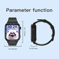 Smartwatch per bambini D18 da 1,83" 4G con GPS, videochiamate e funzione SOS - Nero
