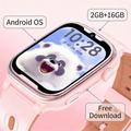 Smartwatch per bambini D18 da 1.83", 4G, con GPS, videochiamate e funzione SOS - Rosa