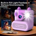 Fotocamera D18 Kids con stampa istantanea e schermo da 2.4" - Viola