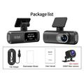 D19 MAX 4K: doppia dash cam con telecamera posteriore per auto - GPS/WiFi - Nero