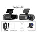 D191 MAX Dual Dash Cam - 4K anteriore, 1080p posteriore, Wi-Fi, visione notturna - Nero