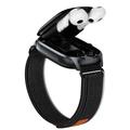 Smartwatch D20 con auricolari wireless e traduzione tramite IA - Cinturino in nylon - Nero