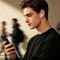 Smartwatch D20 con auricolari wireless e traduzione tramite IA - Cinturino in nylon - Nero