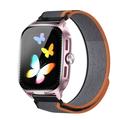 Smartwatch D20 con auricolari wireless e traduzione tramite IA - Cinturino in nylon - Oro rosa