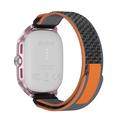 Smartwatch D20 con auricolari wireless e traduzione tramite IA - Cinturino in nylon - Oro rosa