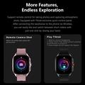 Smartwatch D20 con auricolari wireless e traduzione tramite IA - Cinturino in silicone - Nero