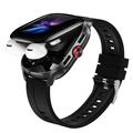 Smartwatch D20 con auricolari wireless e traduzione tramite IA - Cinturino in silicone - Nero