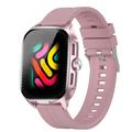 Smartwatch D20 con auricolari wireless e traduzione tramite IA - Cinturino in silicone - Oro rosa