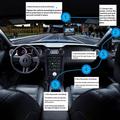 D28: dash cam 4K a doppio canale con Wi-Fi, ADAS e avvisi BSD - Nero