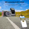 D28: dash cam 4K a doppio canale con Wi-Fi, ADAS e avvisi BSD - Nero