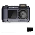 Videocamera impermeabile D50 con scheda TF da 32GB - Nero