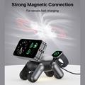 Caricabatterie wireless magnetico D6 3-in-1 a forma di cane robot per iPhone, Apple Watch e AirPods - Nero