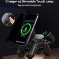 Caricabatterie wireless magnetico D6 3-in-1 a forma di cane robot per iPhone, Apple Watch e AirPods - Nero